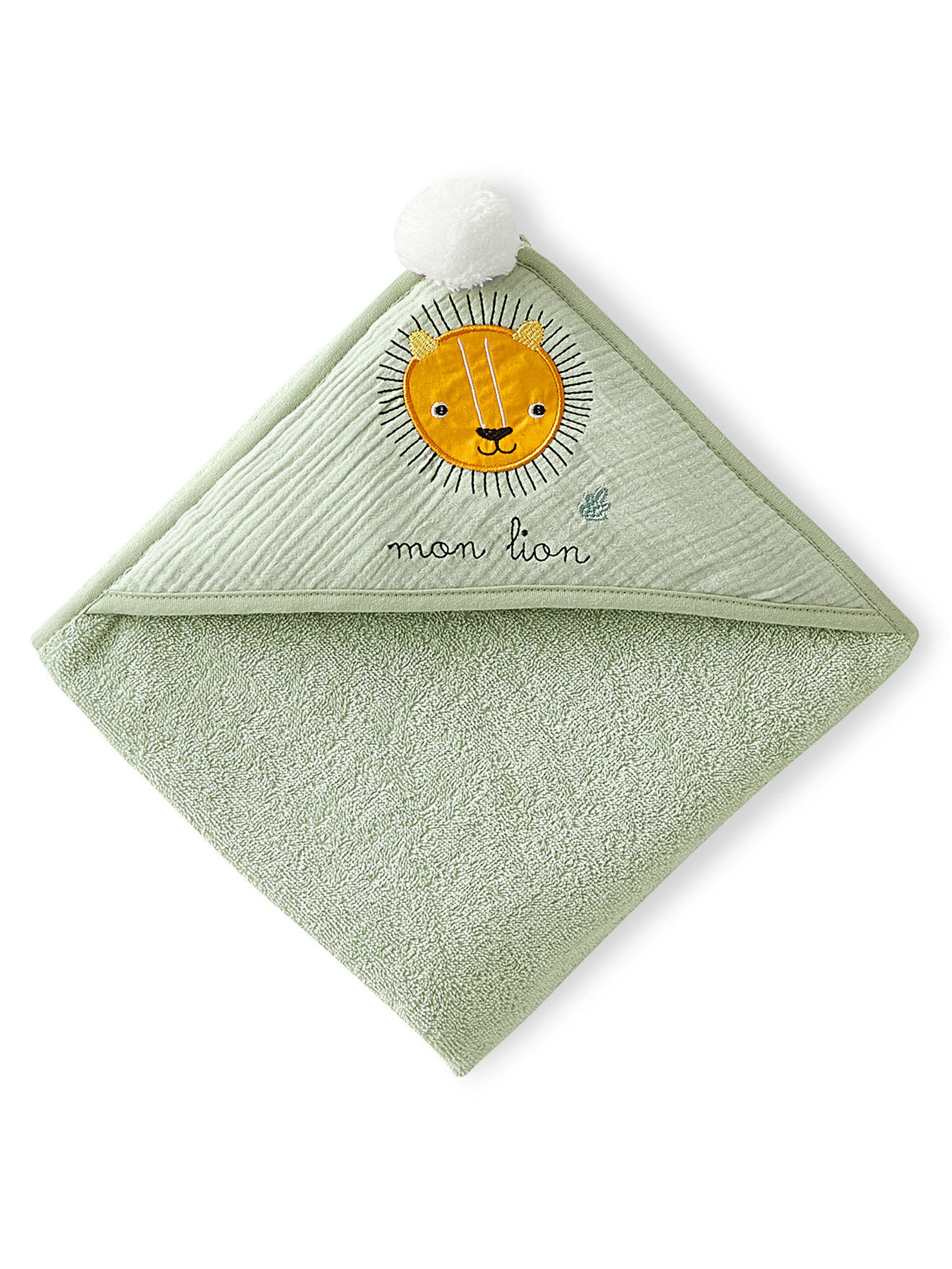 Vertbaudet Baby Badecape TANSANIA grün