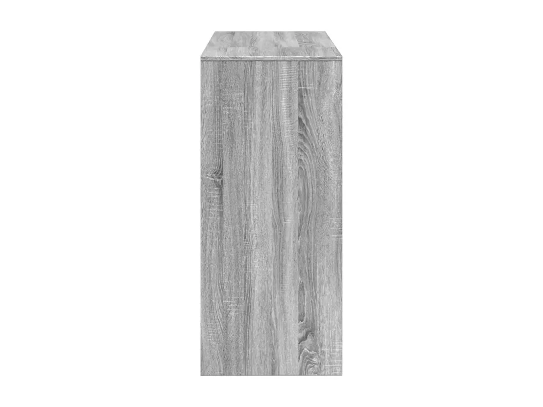 Table de bar avec étagère sonoma gris bois d'ingénierie