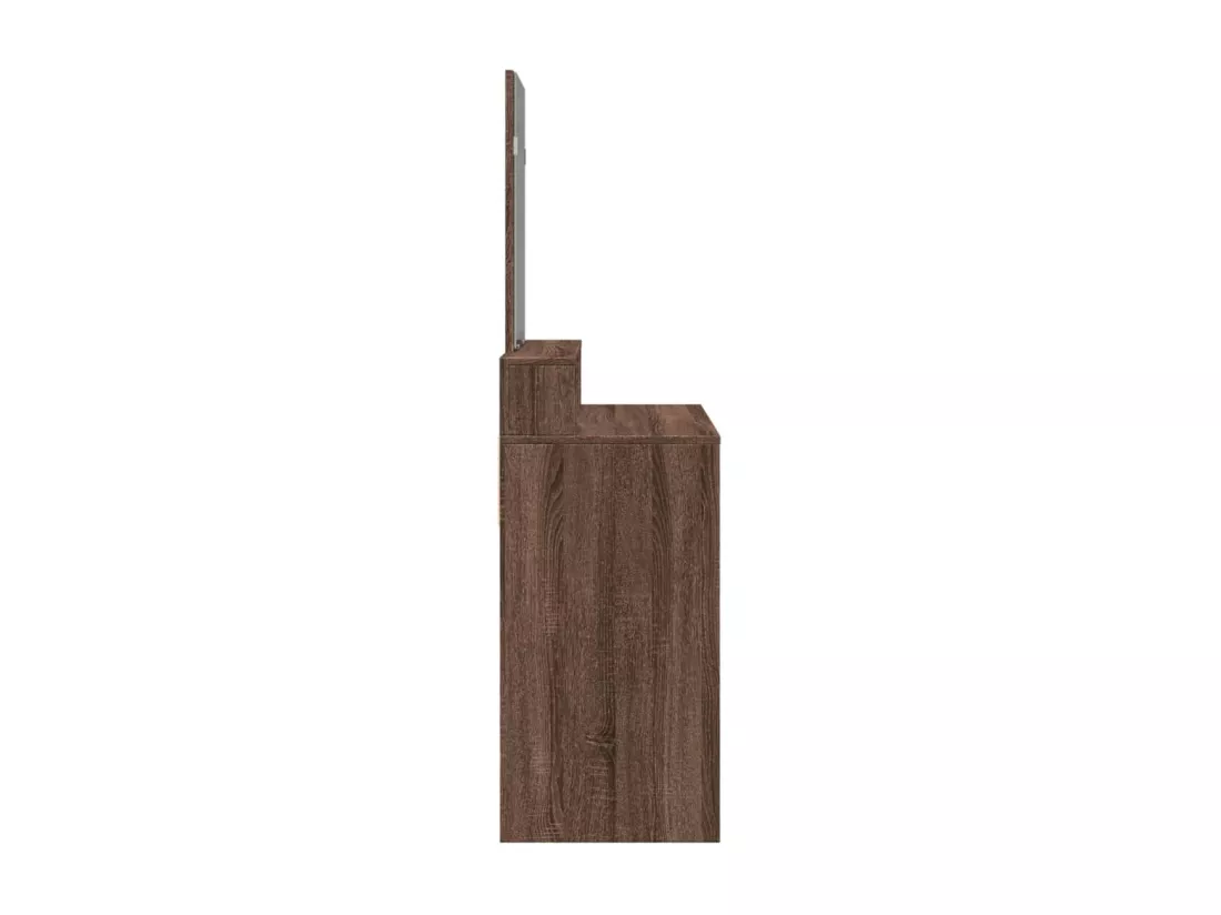 Coiffeuse avec miroir chêne marron 80x41x144,5 cm