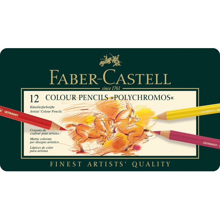 Faber-Castell Polychromos Farbstift, 12er-Set