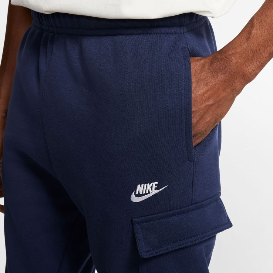Nike Pantalon Cargo NSW Club - Bleu Marine/Blanc