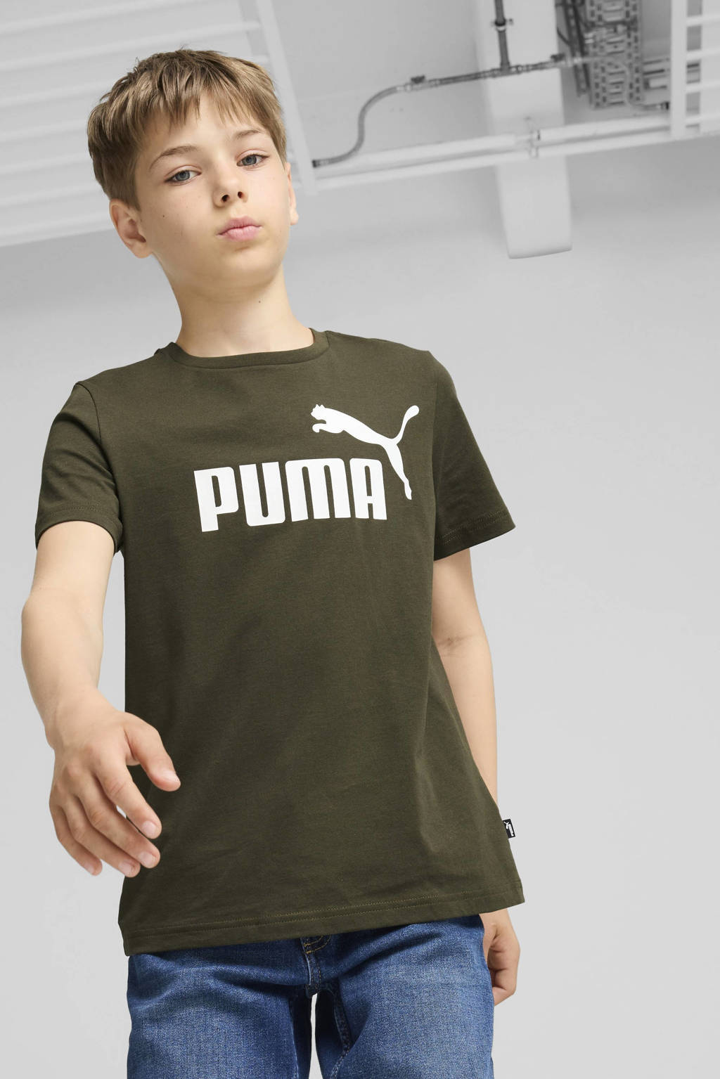 Puma T-shirt olijfgroen