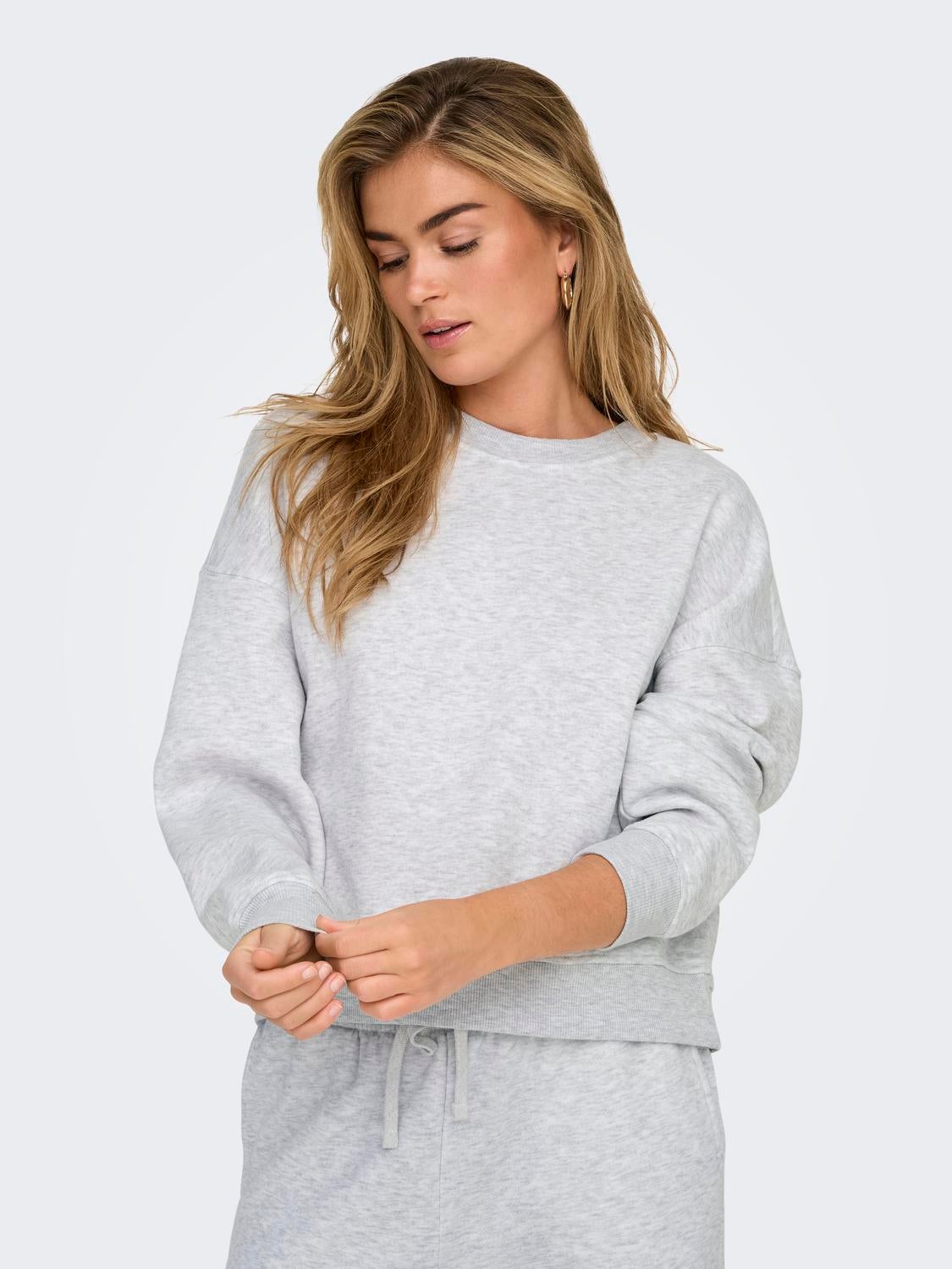 ONLBEST Sweatshirt Light Grey Melange