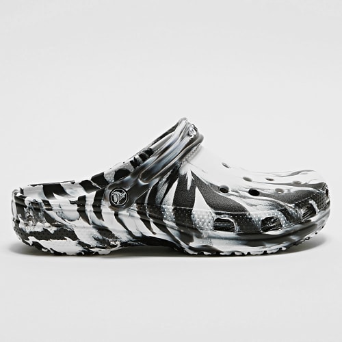 Claquettes Classic Marbled Clog Noir Blanc