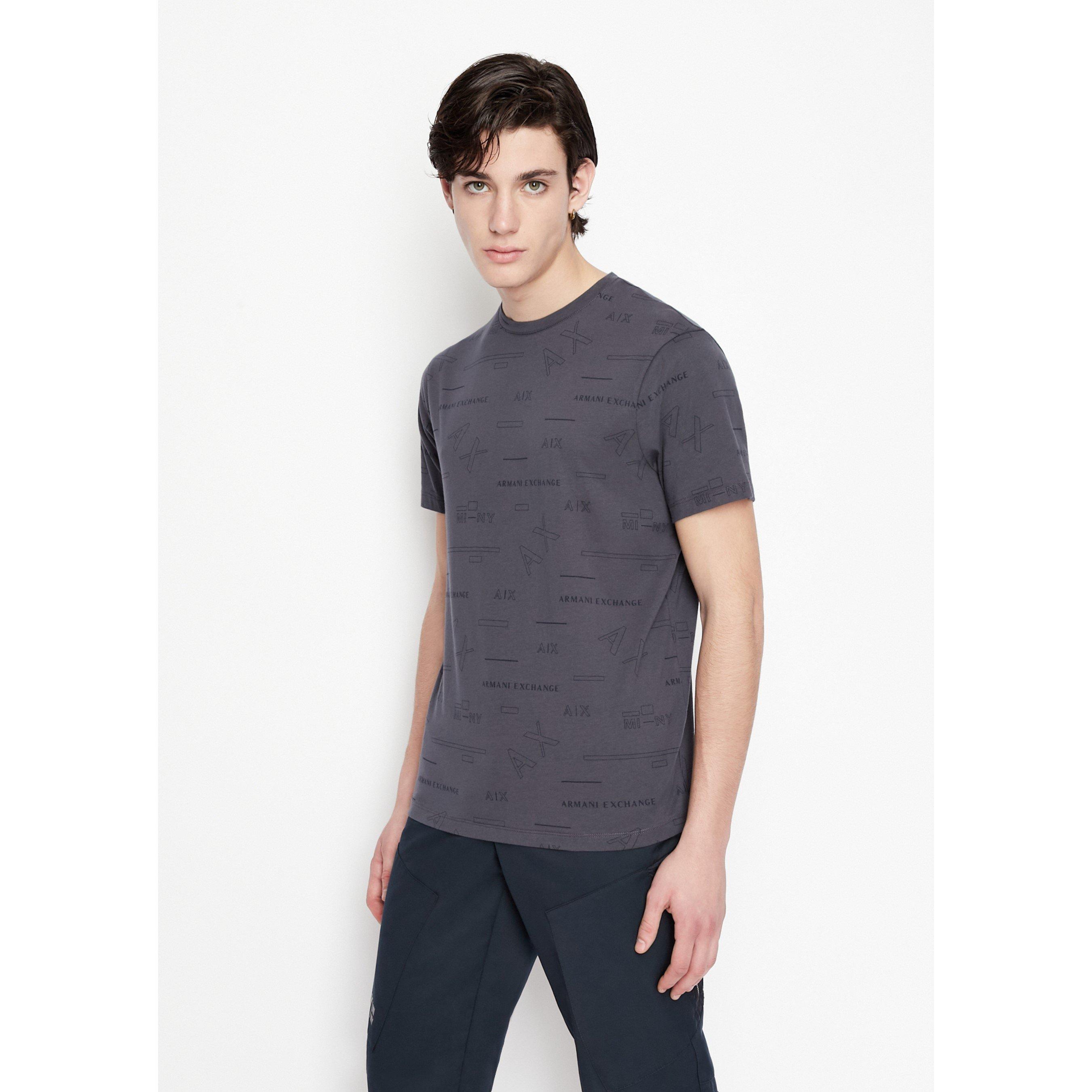 Armani Exchange All Over Print Logo T-Shirt