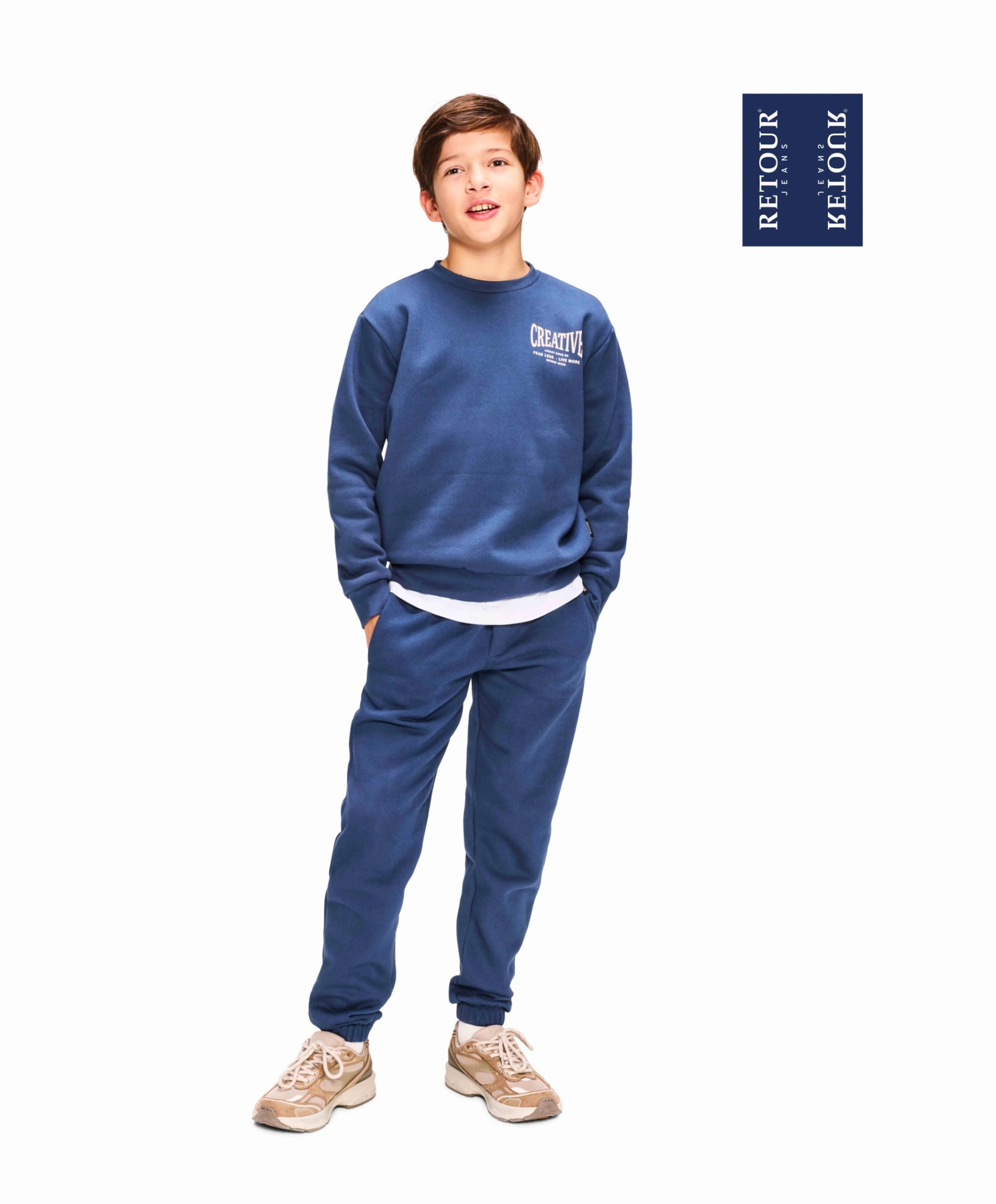 Retour Kasper jongens broek blauw