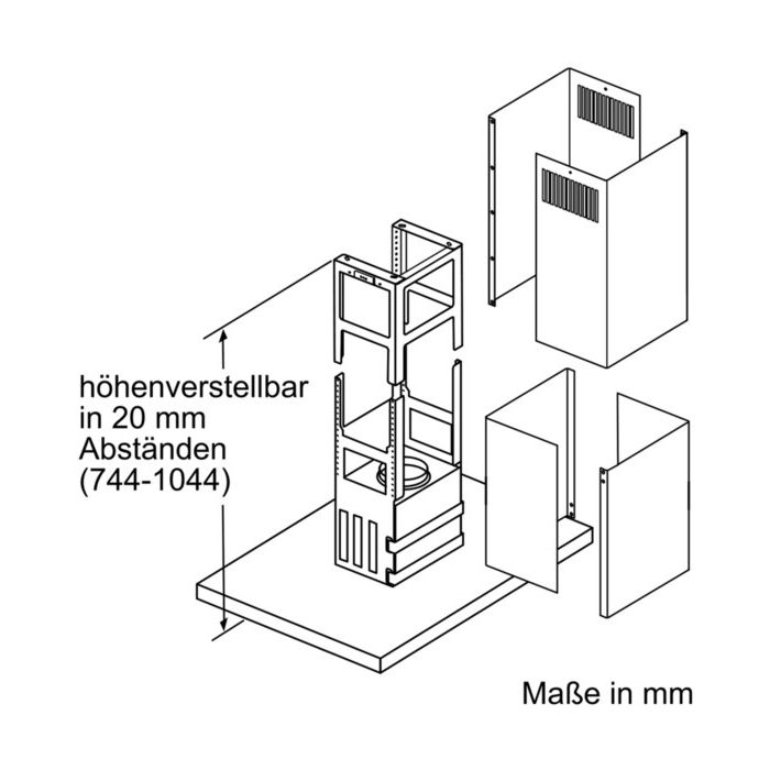 Siemens Inselhaube iQ700 LF91BUV50 Klarglas