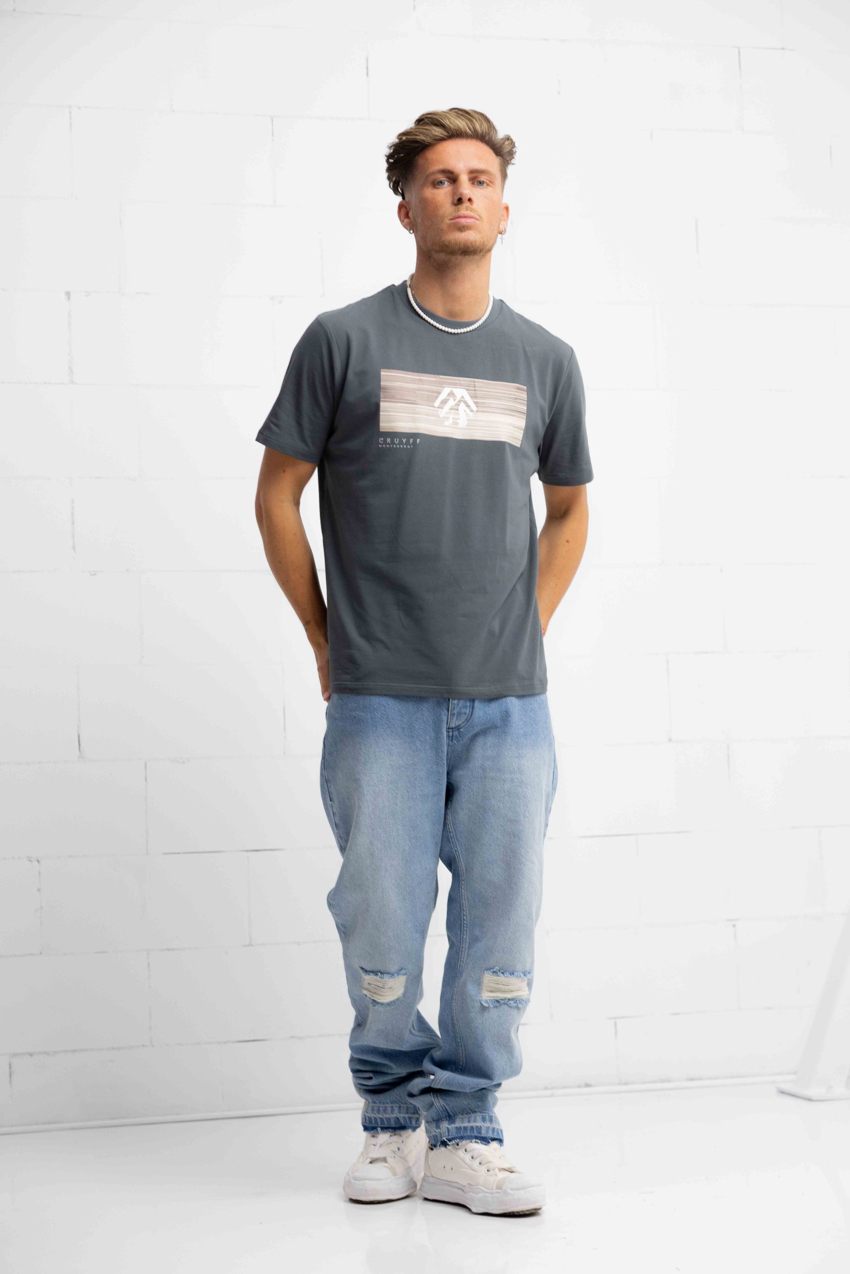 Cruyff Prima T-Shirt Heren Donkergrijs