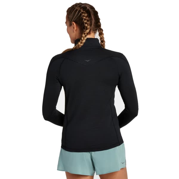 T-shirt trail HOKA ONE ONE W 1/2 ZIP BLACK