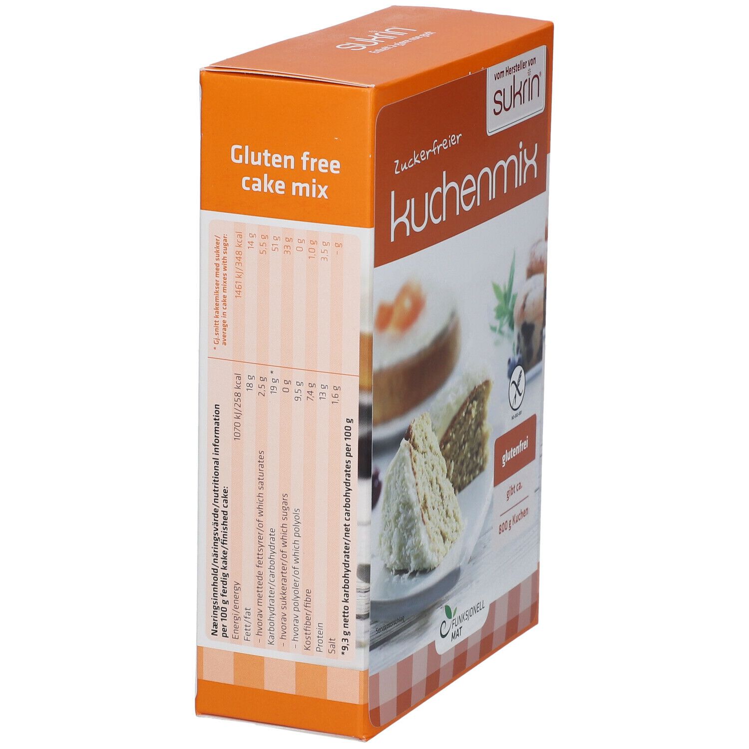Sukrin Kuchenmix Backmischung