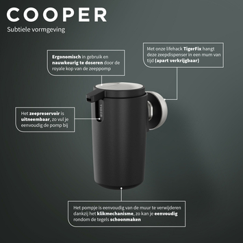 Tiger zeepdispenser Cooper 175ml