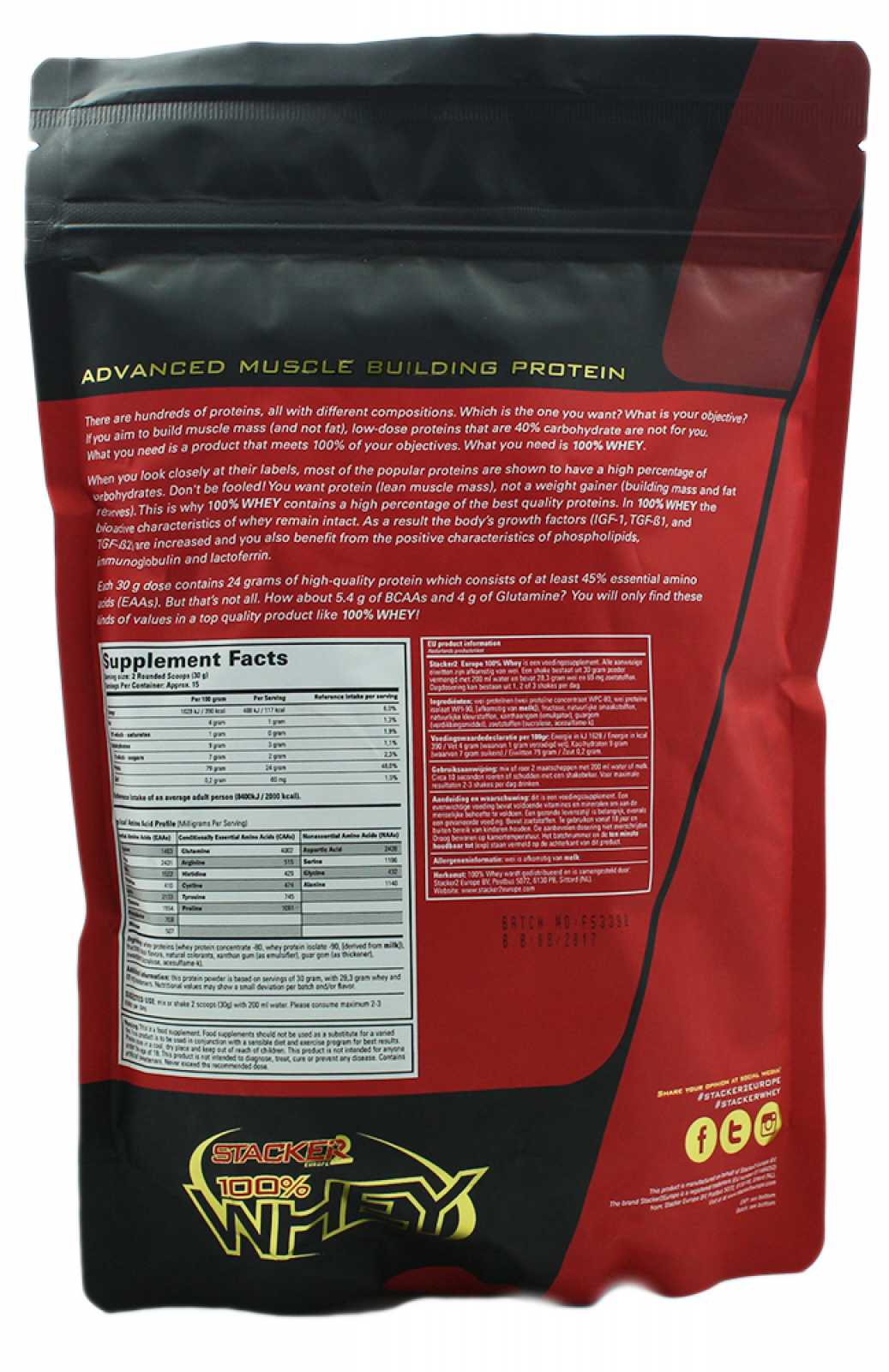 Stacker 2 100% Whey 454 g