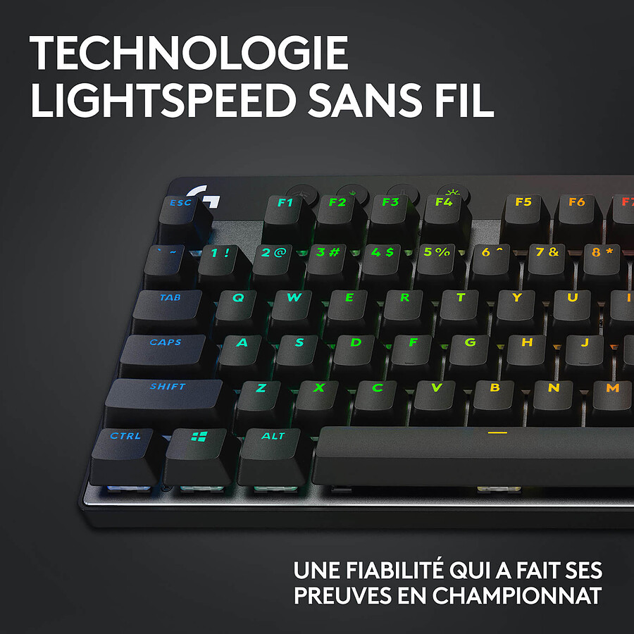 Logitech G Pro X TKL Lightspeed - GX Brown - Noir