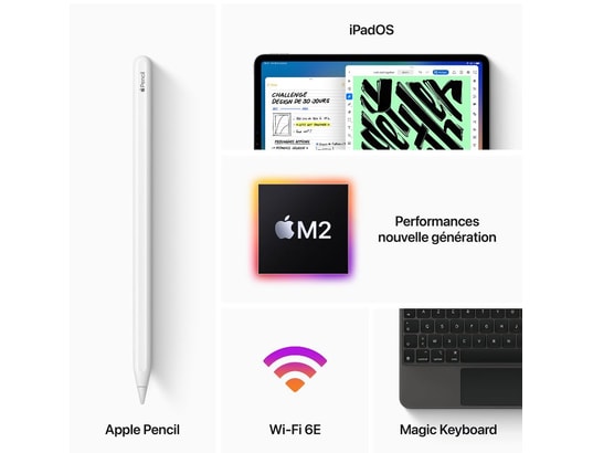 APPLE - iPad Pro 12,9 WiFi 2 To Argent (6e gen.)