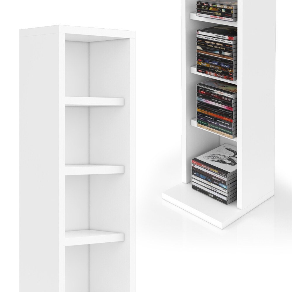 VICCO CD Regal DVD Ständer Weiß Wandregal Hängeregal Bücherregal Büroregal