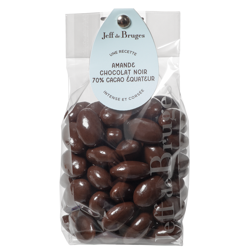 Sachet amandes chocolat Équateur 70% 230g