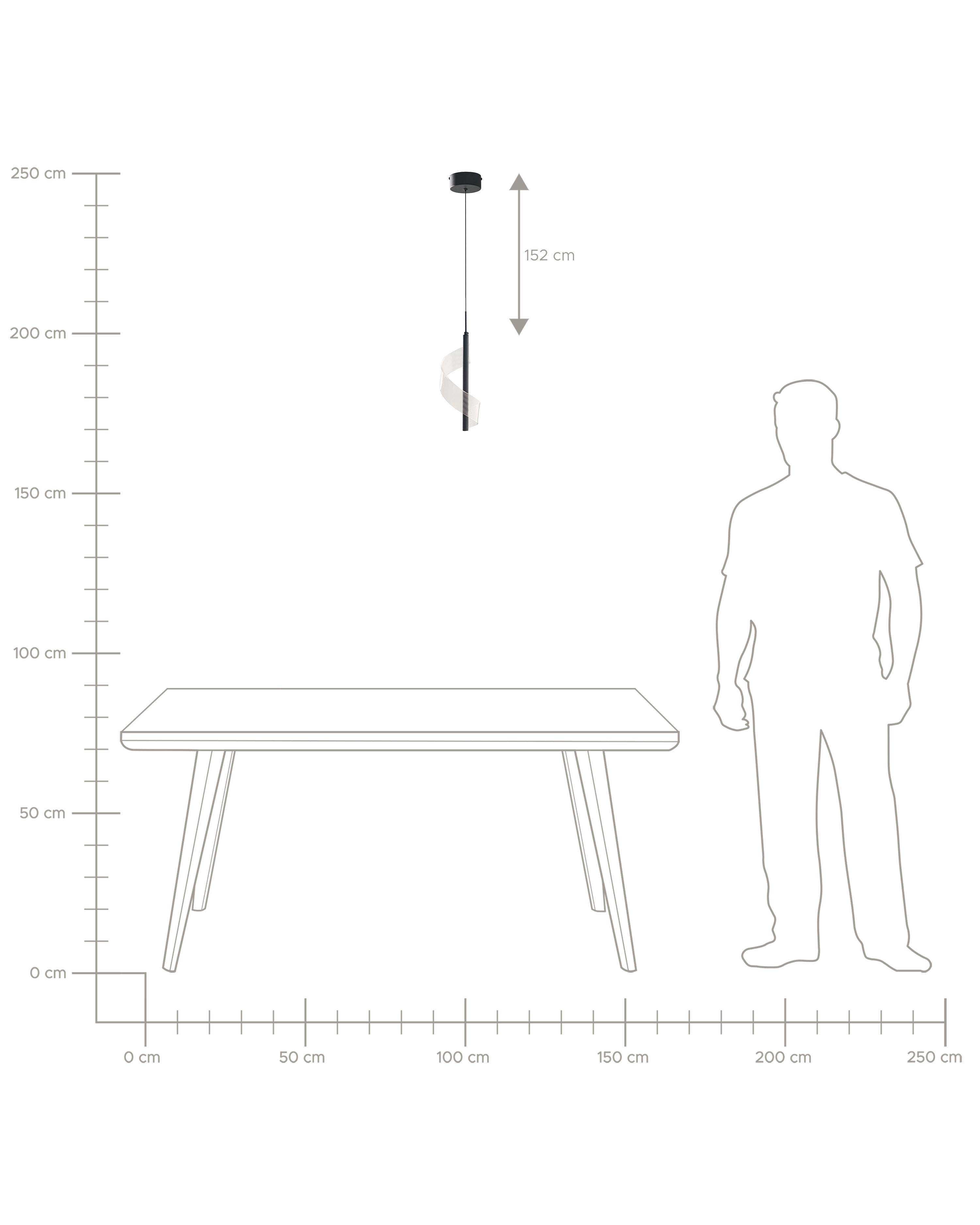 LED hanglamp SARELA Metaal Zwart