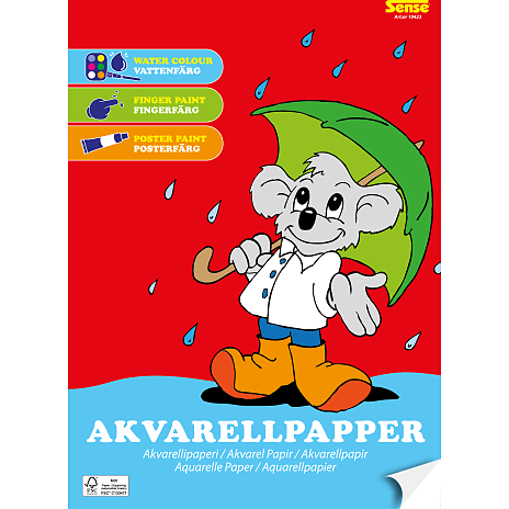 Sense akvarelpapir A4
