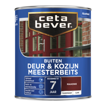 CetaBever Meesterbeits Deur & Kozijn zijdeglans transparant mahonie 750 ml