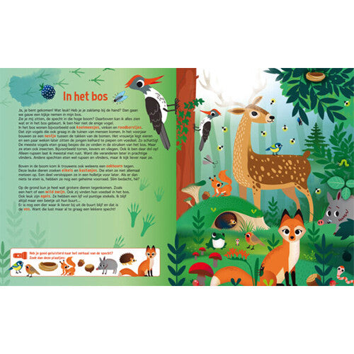 Lantaarn publishers lees- en zoekboek speuren in de dierenwereld