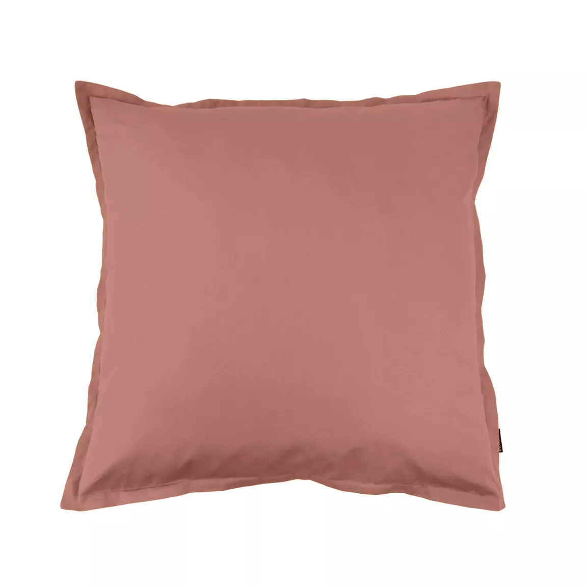 Taie d'oreiller carrée percale de coton (65 x 65 cm) Cali Bois de rose