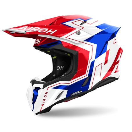 Casque cross Airoh TWIST 3 - DIZZY 2024 - Bleu / Rouge
