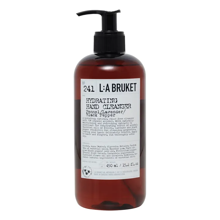L:A BRUKET Nettoyant mains hydratant sans rinçage 241 - 450 ml