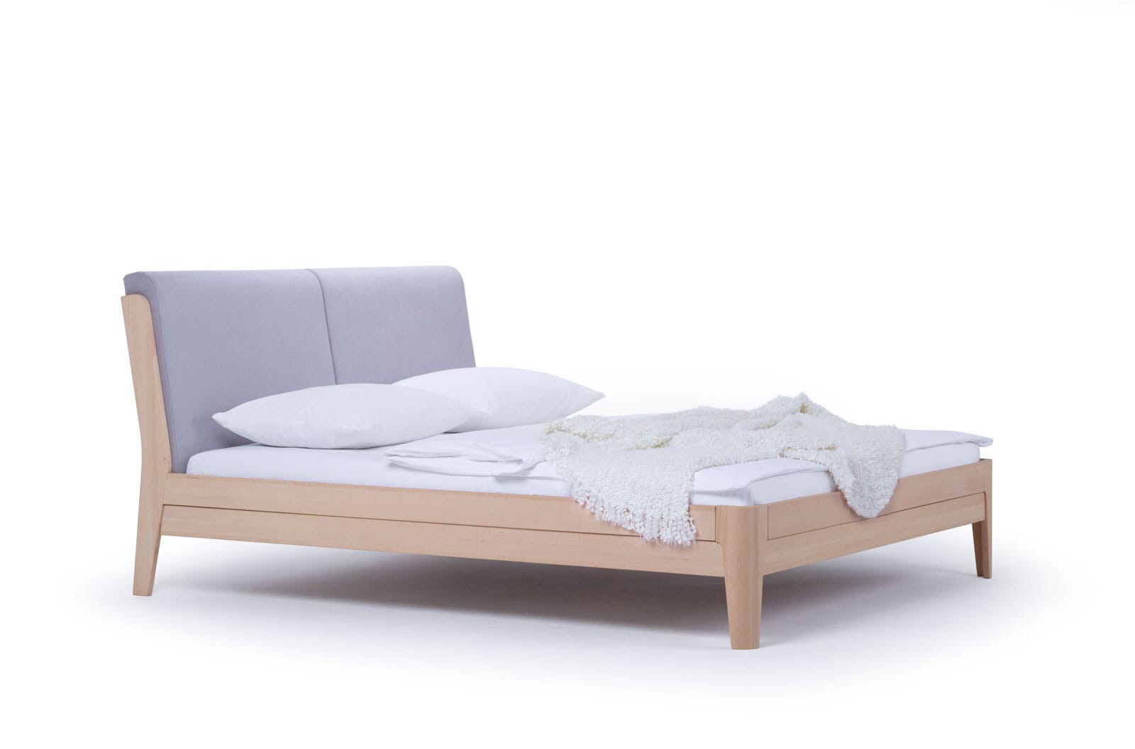 TRAUMWERKSTATT Doppelbett FIONA 180 x 200 cm braun/ grau