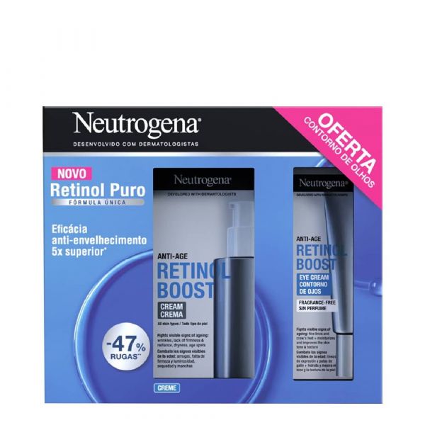 Neutrogena Retinol Boost Creme 50ml   Contorno de Olhos 15ml Coffret