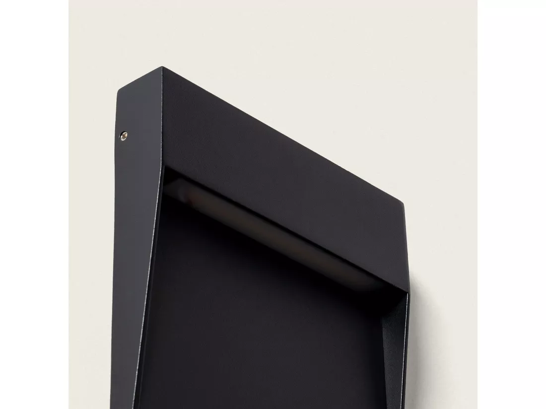 Applique Murale Extérieure LED 6.5W CCT Seleccionable en Saillie Carrée Jade Noir