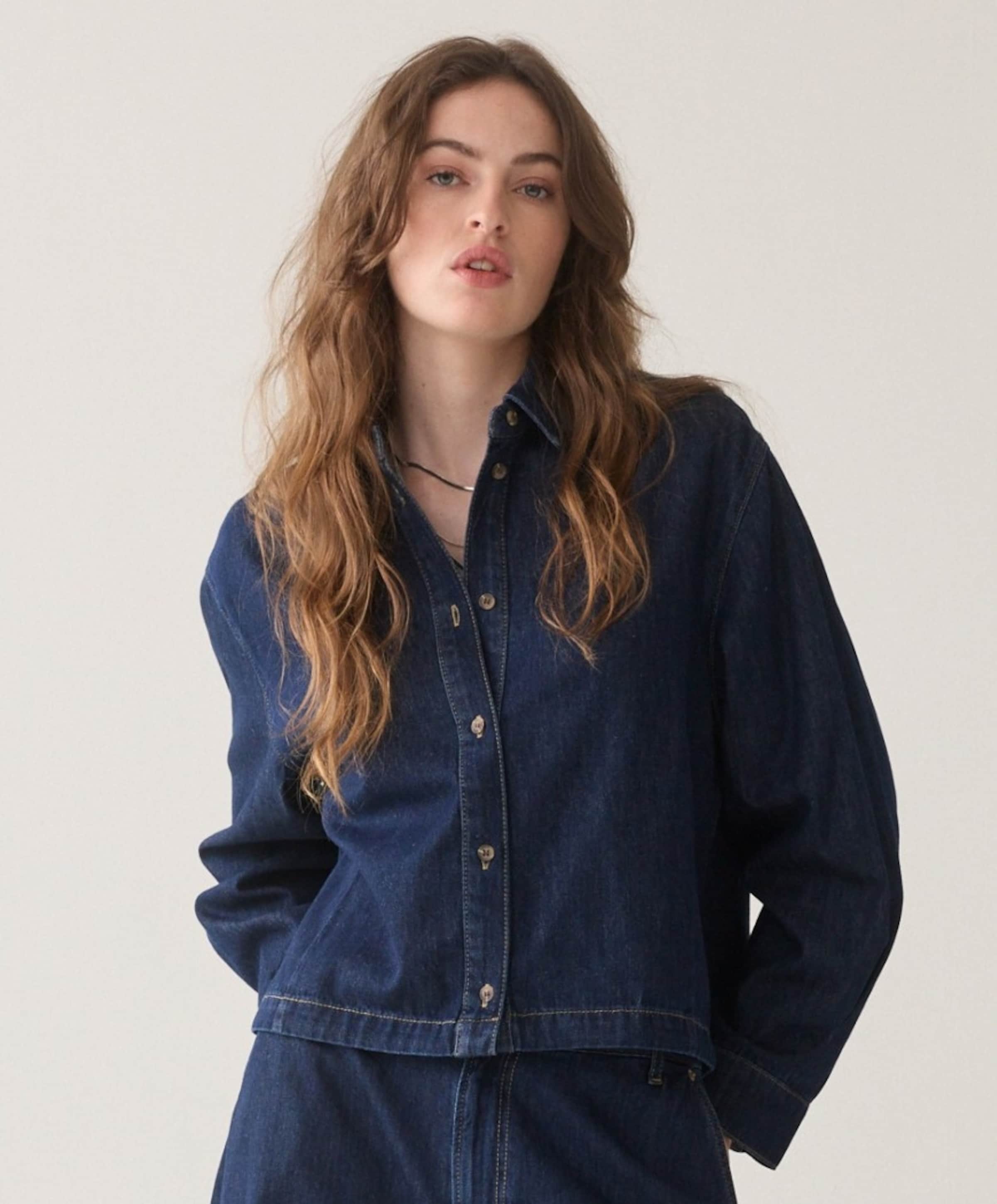 Summum Woman Dames blouse blauw