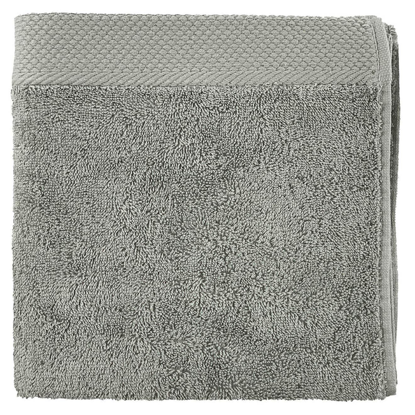 Soft by Perle de Coton Serviette de toilette argentée - 50x100 cm