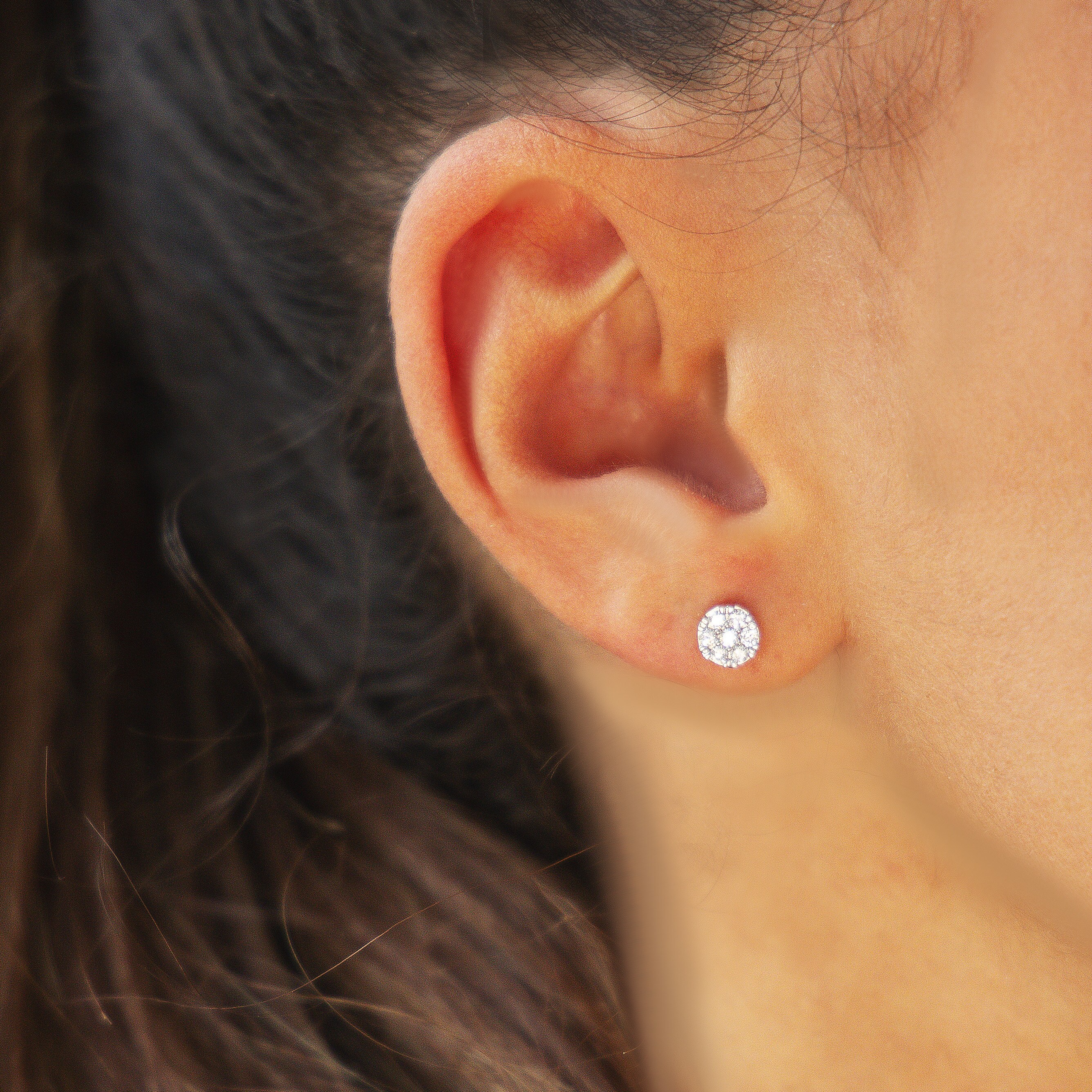 Diam Addict Ohrring 585 Gelbgold mit im Labor gezüchtete n Diamant