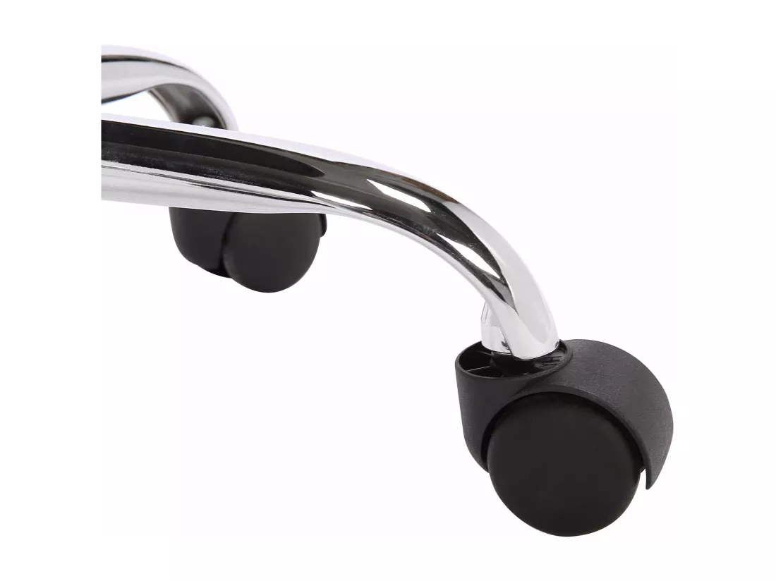 Tabouret de bureau - Similicuir - Noir - Teramo