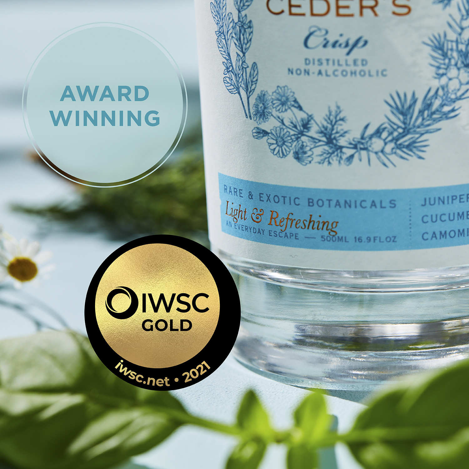 Ceder's Crisp - Gin rafraichissant et sans alcool