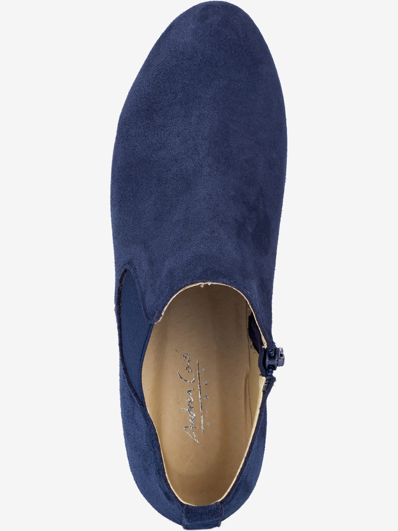 Bottines cuir velours de vache.