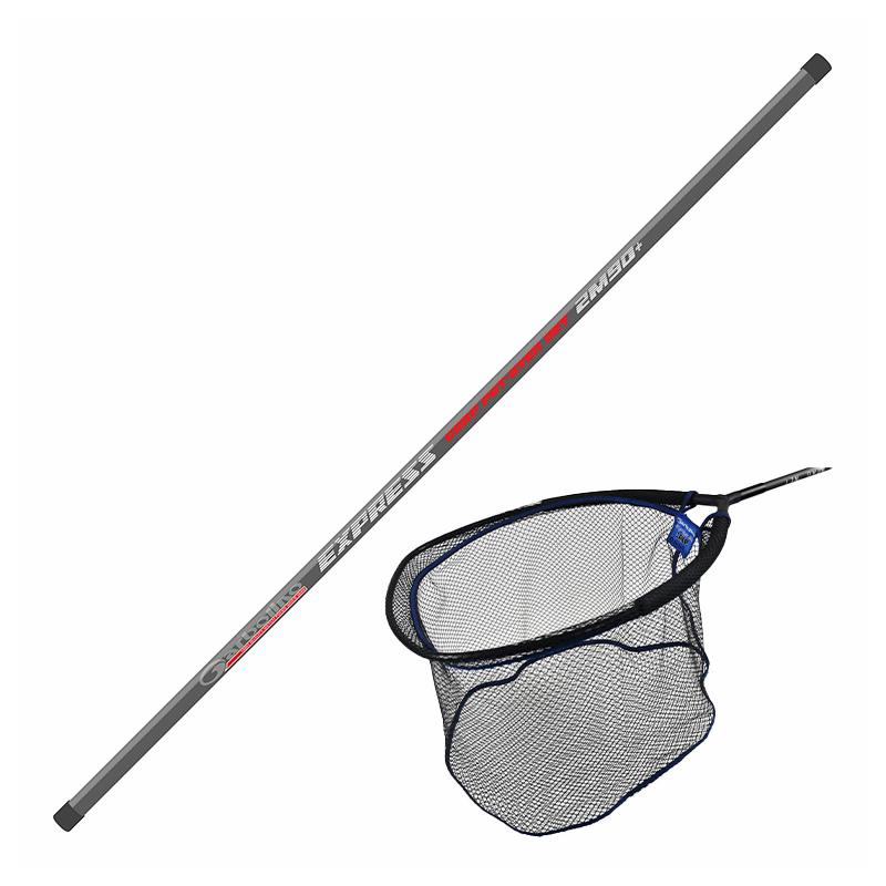 Pack Manche + Tête D'épuisette Garbolino Express Carp Put-Over Net + Express Carp