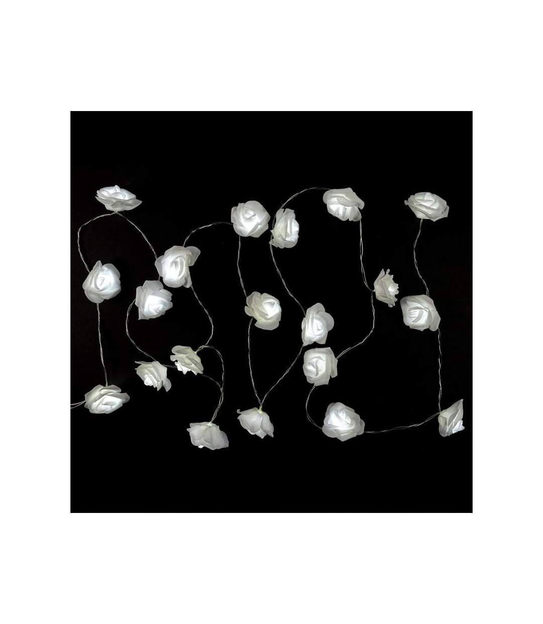 Paris Prix - Guirlande Lumineuse 20 Led rose 350cm Blanc