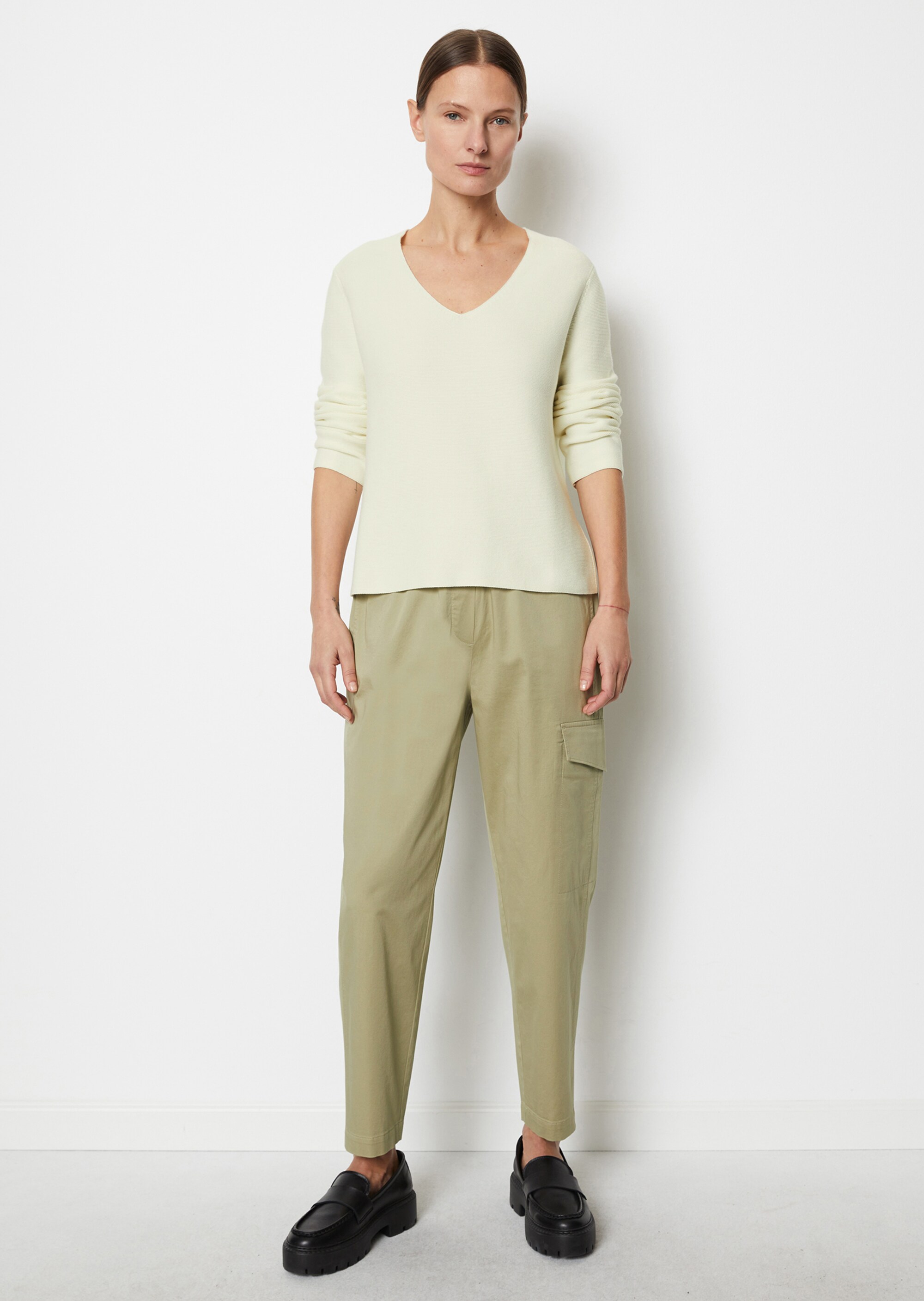 V-Neck-Pullover looseaus Organic Cotton