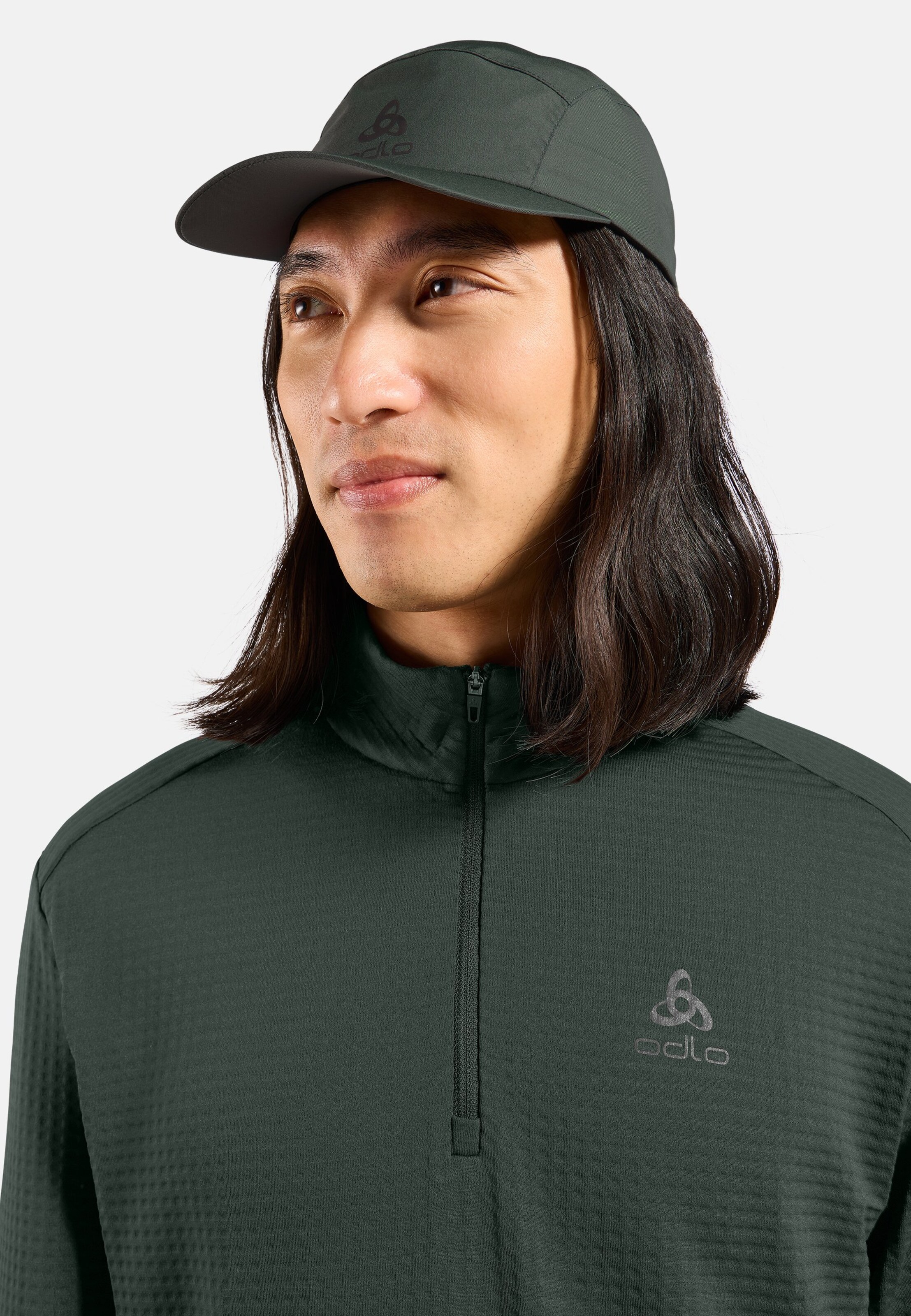 Essentials Thermal Laufshirt mit Halbreissverschluss in urban chic
