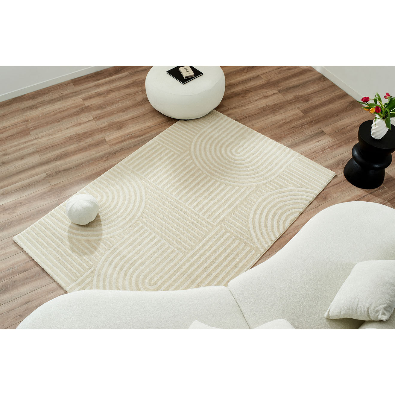 Nazar Rugs Tapis Bianca 163 crème - 160x230 cm