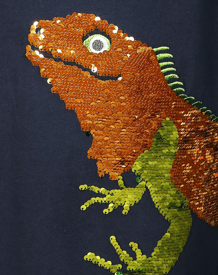 T-Shirt CULLEN IGUANA in navy