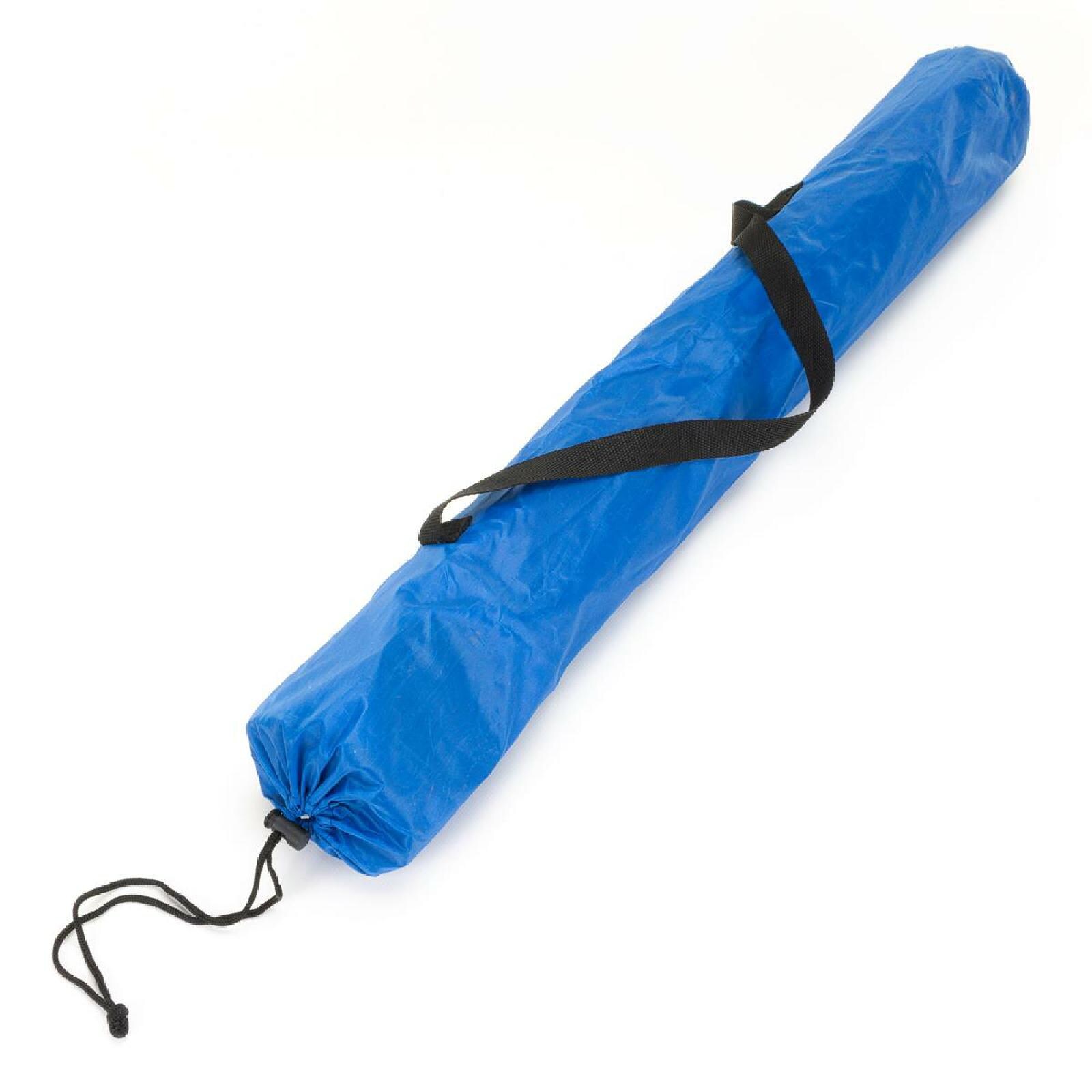 VCM Campingtisch Falttisch faltbar 80x50cm blau mit Getränkehalter Polyester Stahl