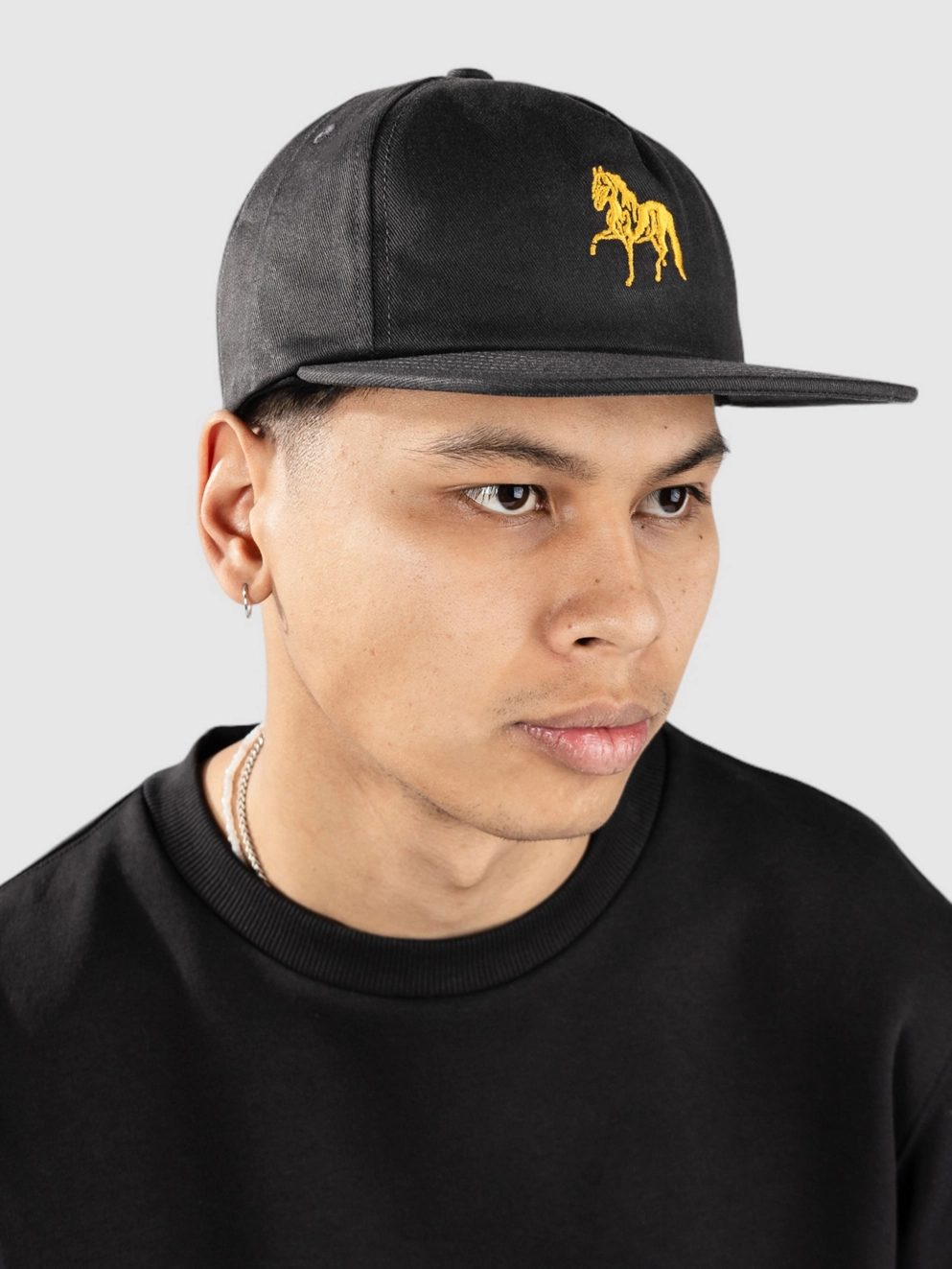 HUF Small Horse Snapback Cap black
