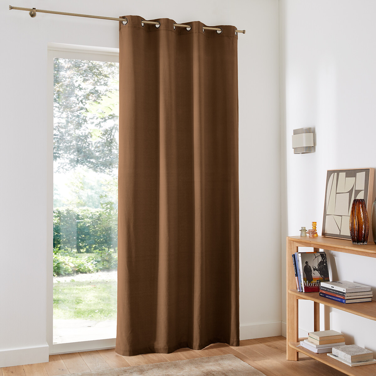 LA REDOUTE INTERIEURS<br>Cortina de veludo com ilhós Veludo