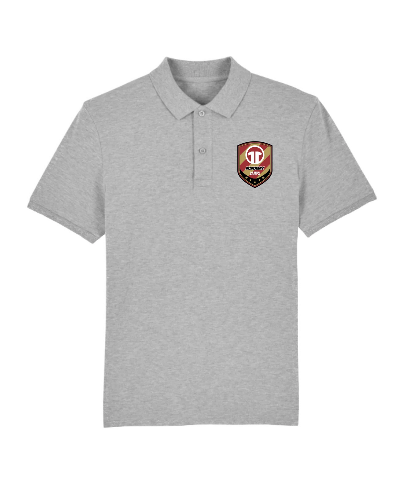 11ts Academy Poloshirt Brustlogo Grau