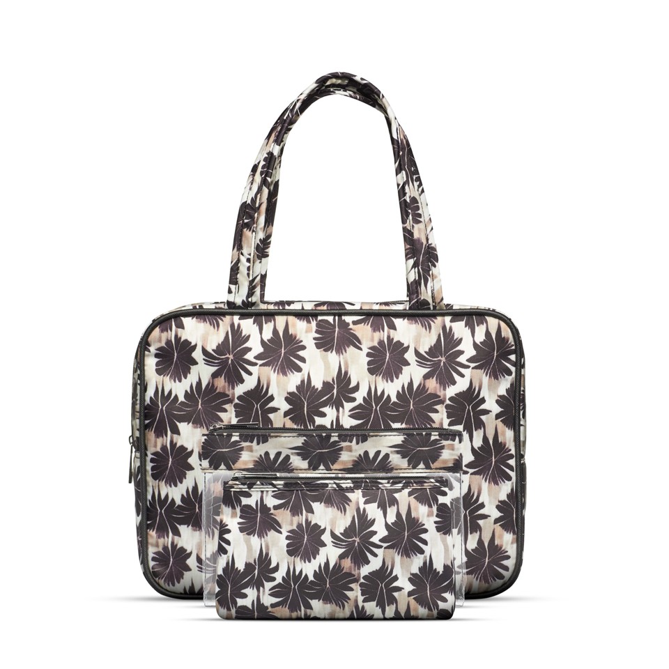 Gillian Jones - 3-piece cosmetic bag set Palm print - Toilettaske