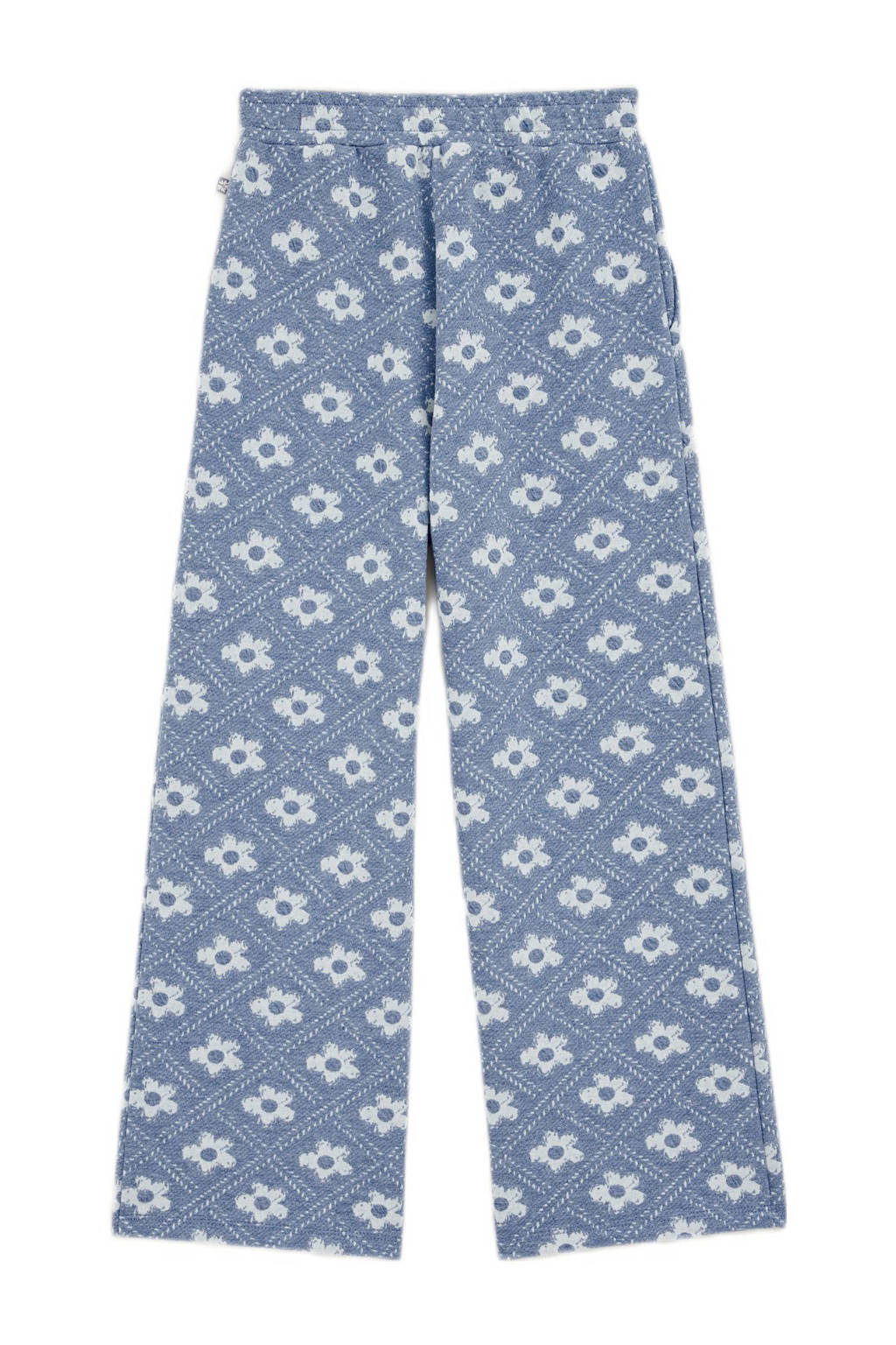 WE Fashion straight palazzo broek blauw