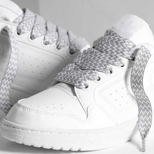 Baskets NY 90 Cloud White Core Black x Superlaced Gros Lacet Gris