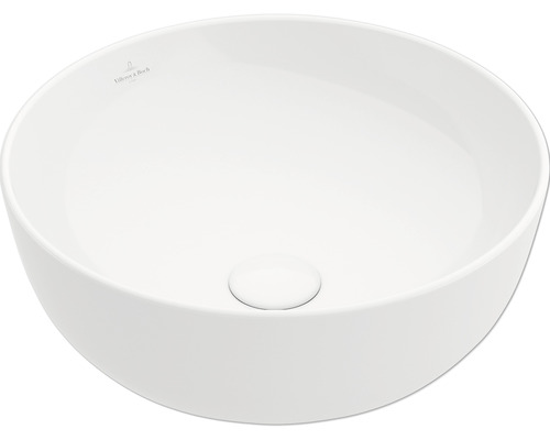 Villeroy & Boch Artis opzetwastafel, 43 cm rond, wit met coating, 417943R1